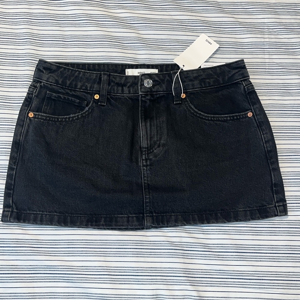 Mango low waist Jean Mini Skirt